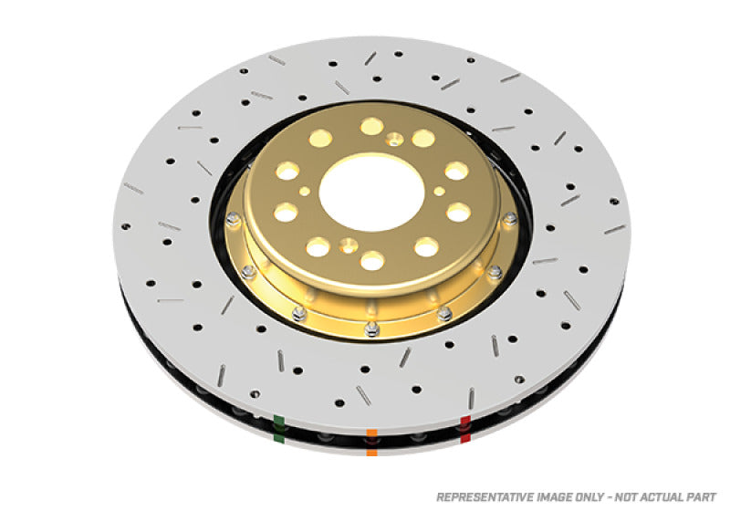 DBA 52314BLKXS 5000 Series XS Front 2-Piece Drilled and Slotted Rotors for Nissan 370Z and Infiniti G37