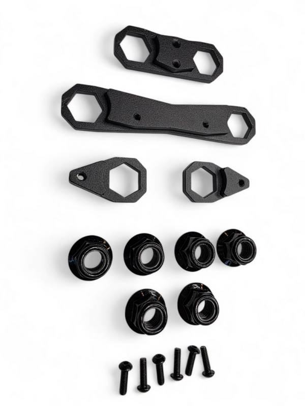 Elektric Offroad 2024+ Can-Am Maverick R Rear Link Nut Plate Kit – Secure Mounting Solution for Radius Rod Nuts
