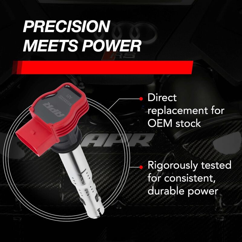 APR EA888.1/EA888.2/EA113/EA837 2.0T/3.0T Ignition Coil - Red for VW, Audi, Porsche