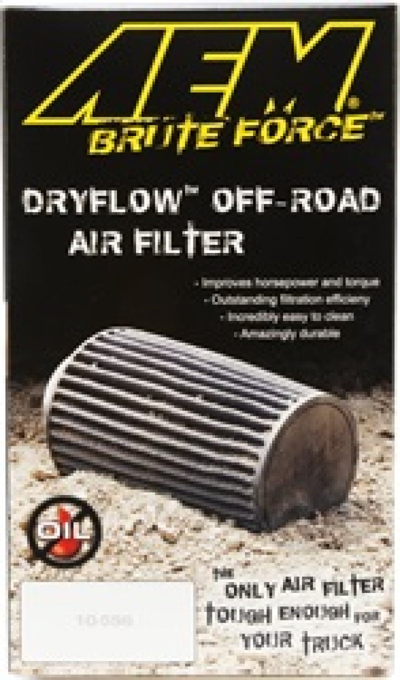 AEM Induction Brute Force Dryflow Round Tapered Air Filter 21-2047BF