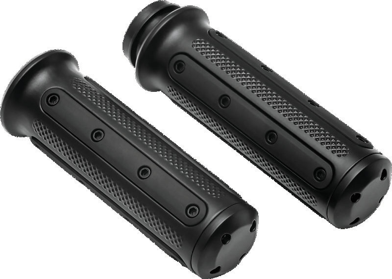 Kuryakyn Heavy Industry Throttle-By-Wire Motorcycle Grips, Black - Part KUR6123