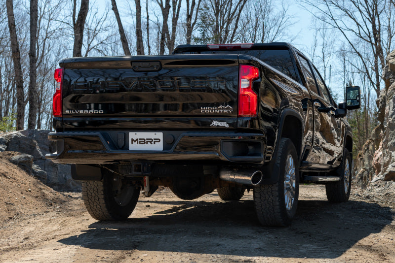 MBRP Armor Lite S6059AL Cat-Back Exhaust System for 2020+ GMC Sierra and Chevrolet Silverado 2500/3500 HD 6.6L Duramax