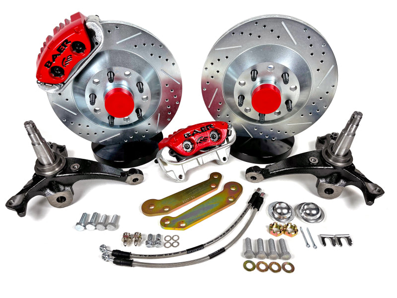 Baer Brakes 78-88 GM Malibu, El Camino, Monte Carlo, Regal 13-inch Classic Series Front Brake Kit - Red