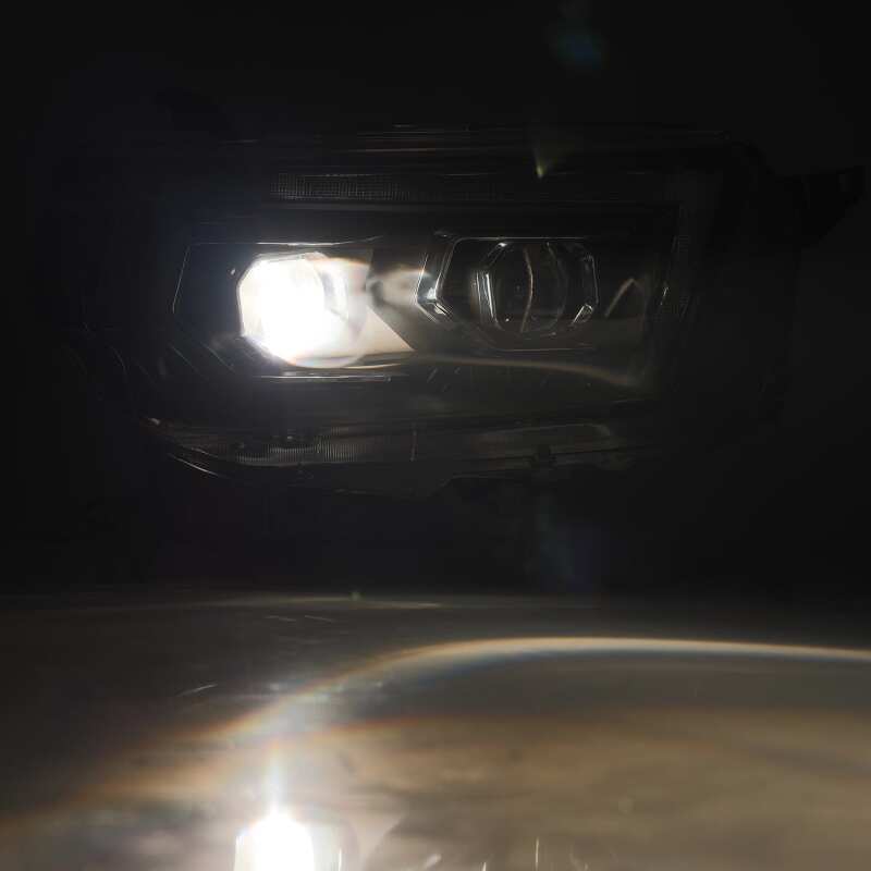 AlphaRex PRO-Series Projector Headlights for 2010–2013 Toyota 4Runner, Plank Style Black with Sequential Signal and DRL