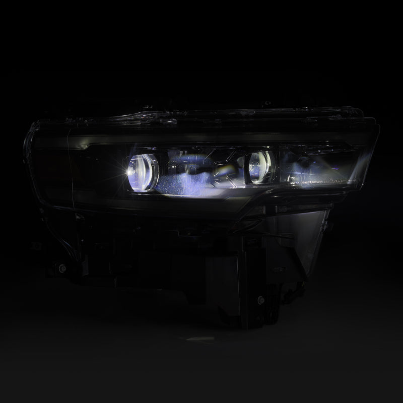 AlphaRex Luxx LED Projector Headlights for Dodge Ram 1500 2025-2026 - Alpha Black with Activation Lighting and Sequential Signal