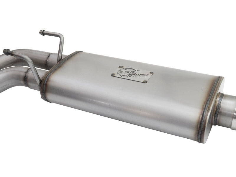 aFe Rebel Series Cat-Back Exhaust System with Polished Tip, Part Number 49-44062-P, for 2009-2018 Chevrolet Silverado and GMC Sierra 1500