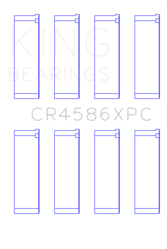King Engine Bearings CR4586XPC Mitsubishi 4B11T Performance Coated Rod Bearing Set - Standard Size