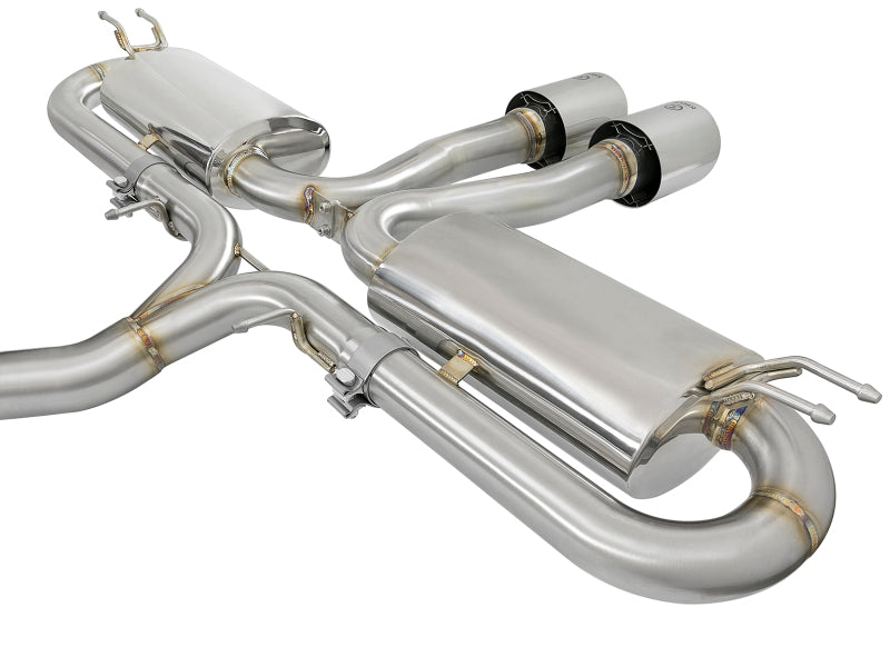 aFe Takeda 49-36621-P 3-Inch 304 Stainless Steel Cat-Back Exhaust with Polished Tips for 2017-2020 Honda Civic Si Sedan 1.5L Turbo