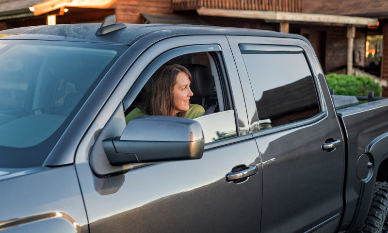 Lund 2015-2019 Chevrolet Colorado Crew Cab Ventvisor Elite 4pc - Blue Grey