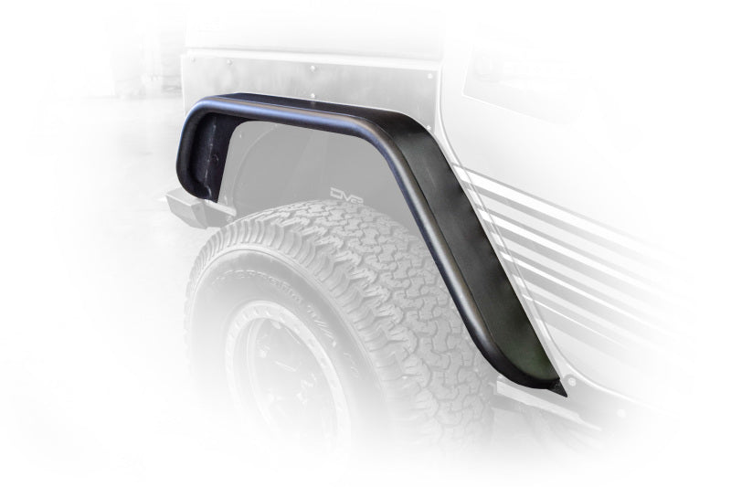 DV8 Offroad DVEFENDB-02 2007-2018 Jeep Wrangler JK Flat Tube Fender Flares, Front and Rear