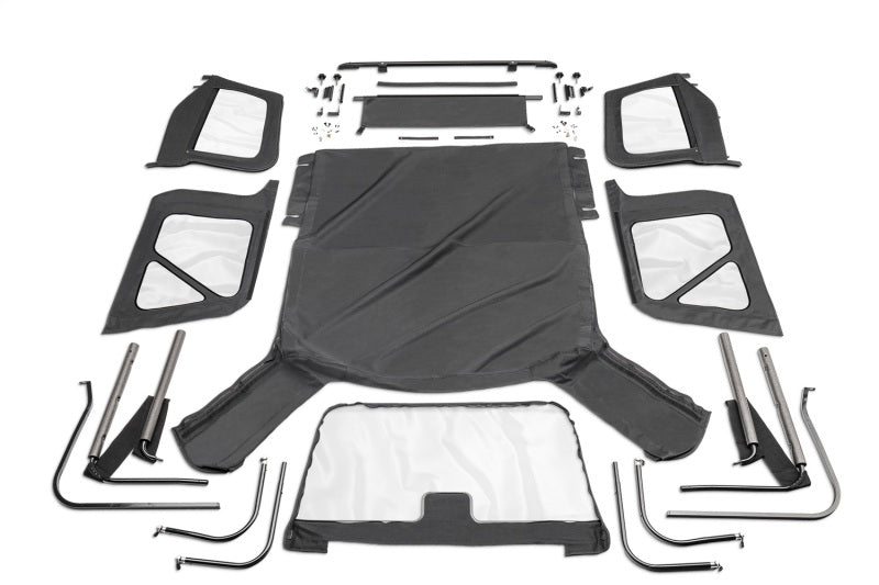 Rampage - ram68335 - 1997-2006 Jeep Wrangler TJ Complete Soft Top, Black Diamond