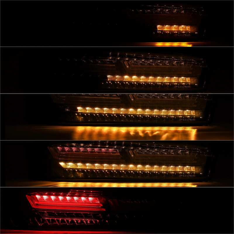 AlphaRex PRO-Series LED Tail Lights for 2016–2018 Chevrolet Camaro, Jet Black, ARX610010