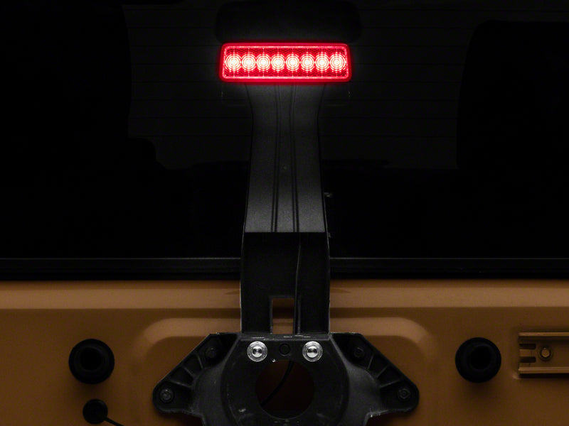 Raxiom Axial Series Hyper Flash LED Third Brake Light for 2007-2018 Jeep Wrangler JK, Part Number raxJ137870