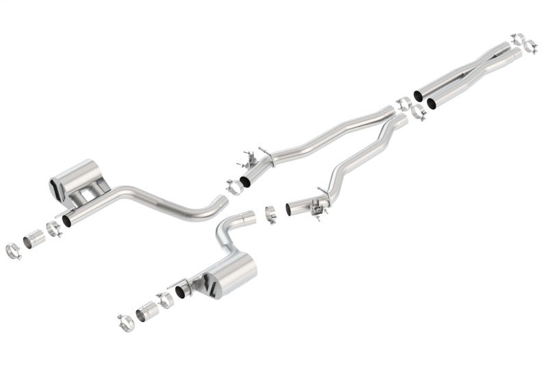 Borla ATAK Cat-Back Exhaust System with Valve Simulators for 2015-2023 Dodge Charger SRT Hellcat 6.2L V8, Part 140669