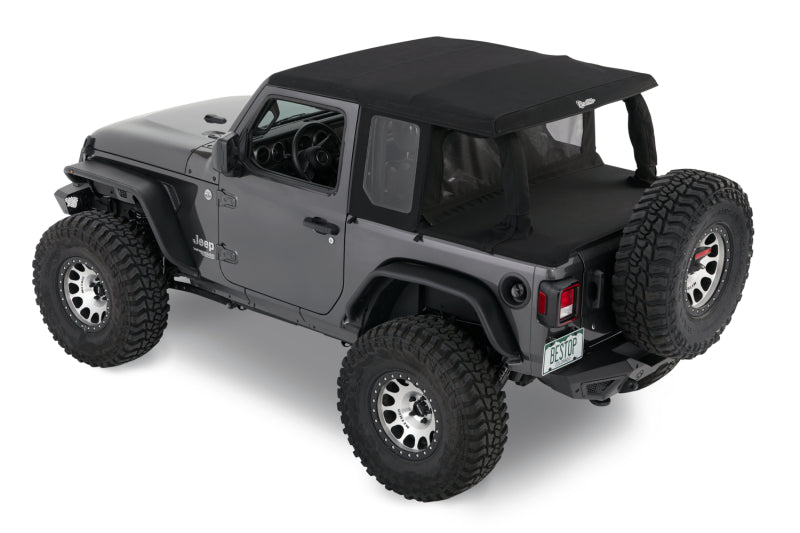 Bestop Halftop Conversion Kit for Jeep Wrangler JL 2-Door (Black Diamond) - Part Number BES80101-35