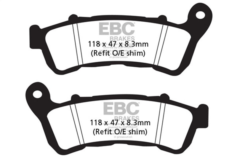 EBC Powersports FA388HH Double-H Sintered Front Brake Pads