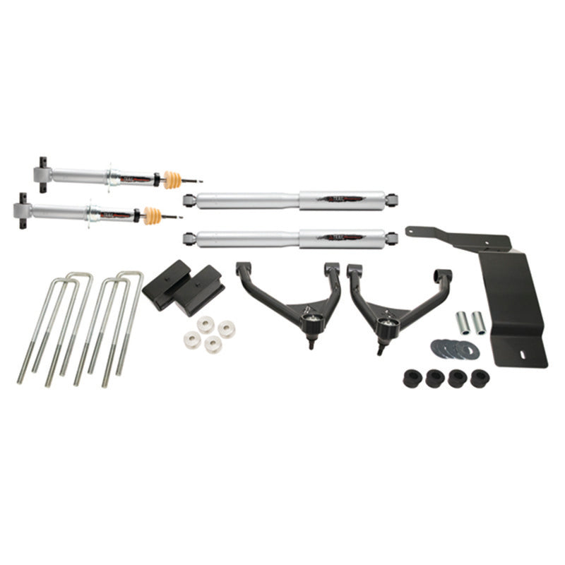 Belltech bel150200TP 4-Inch Suspension Lift Kit with Shocks for 2016-2018 Chevrolet Silverado and GMC Sierra 1500 4WD