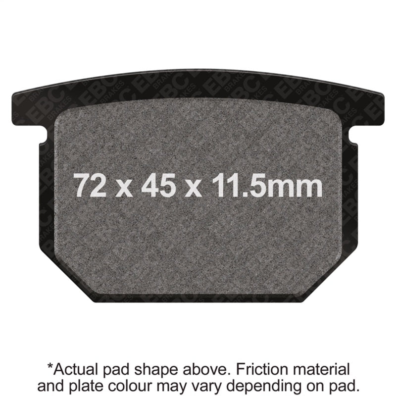 EBC Powersports FA65V Semi-Sintered Vee Front Brake Pads for Select Suzuki Motorcycles