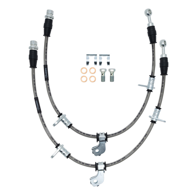 R1 Concepts rncHSK-76218 Stainless Steel Rear Brake Line Kit for 2005-2015 Toyota Tacoma 5-Lug