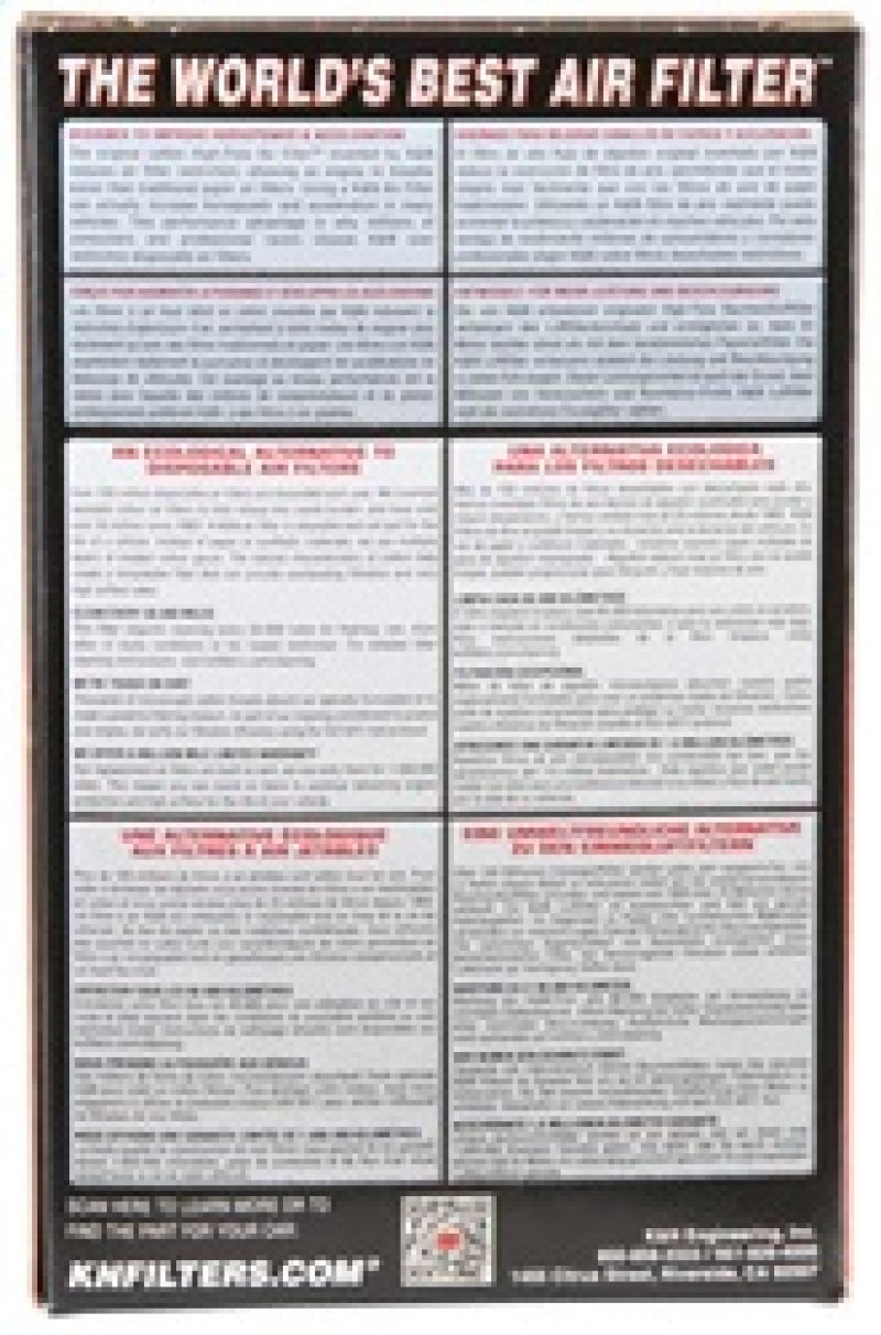 K&N Engineering RU-0710 Universal Rubber Air Filter