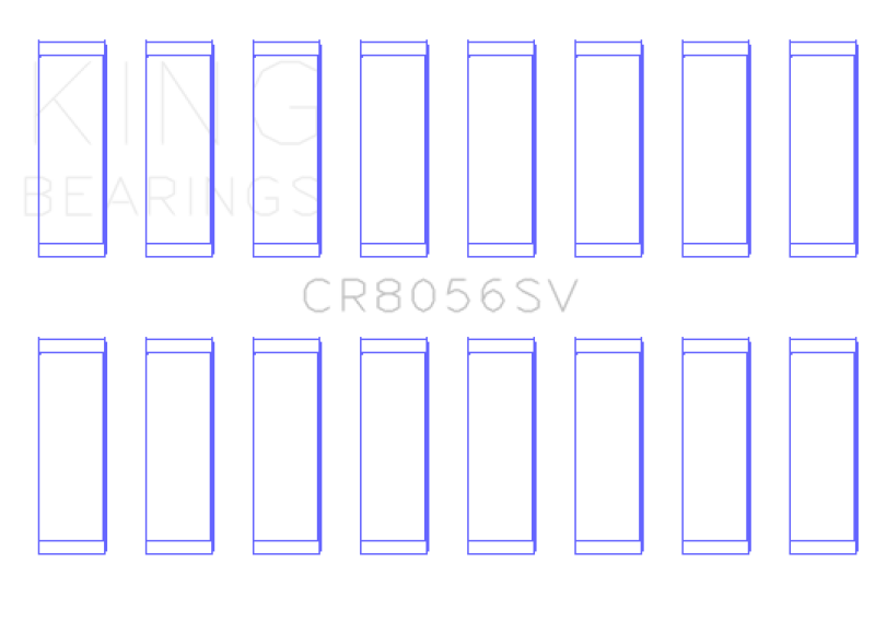 King Engine Bearings CR8056SV Connecting Rod Bearing Set for Ford 6.7L Powerstroke Diesel