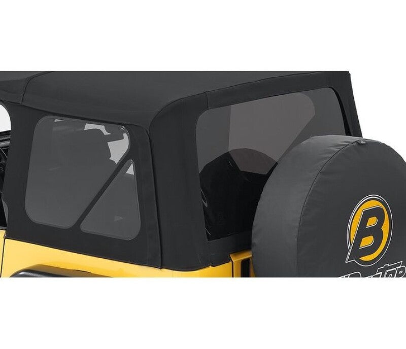 Bestop 97-06 Jeep Wrangler TJ Tinted Window Set - Supertop Premium Black Twill