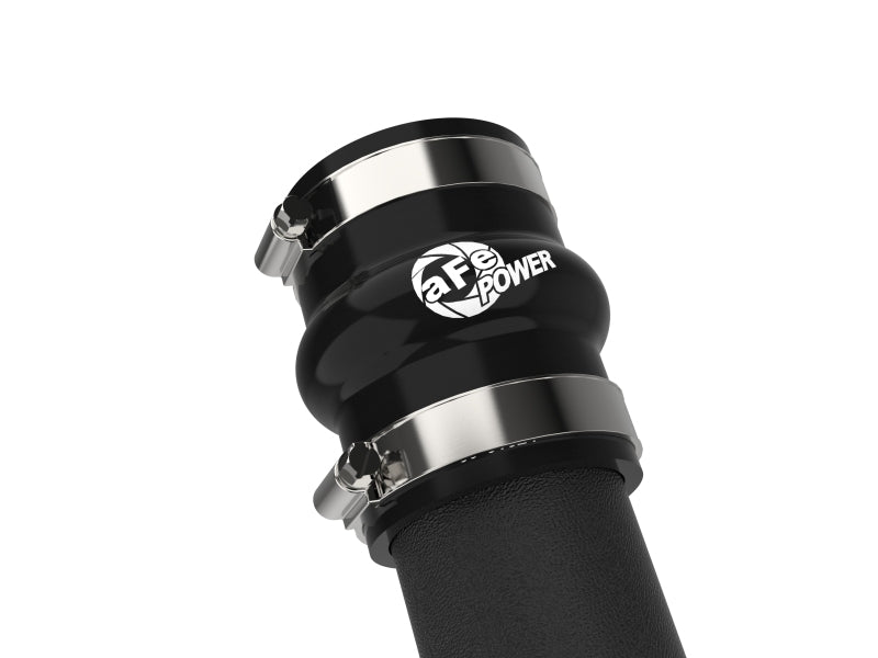 aFe BladeRunner 2-1/2-Inch Aluminum Hot Charge Pipe, Black, Part Number 46-20668-B, for 2022-2026 Subaru WRX
