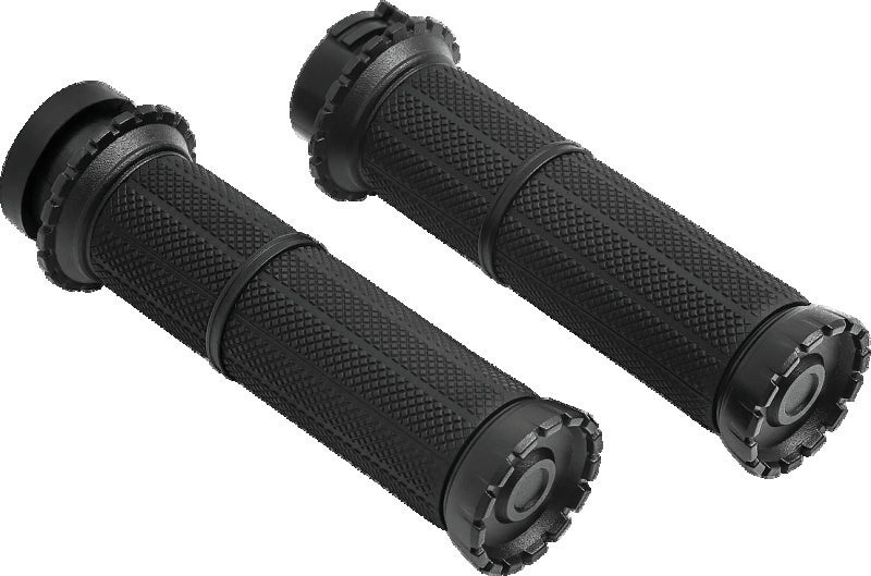 Kuryakyn Riot Grips for Dual-Cable Throttles, Satin Black – Part 3582