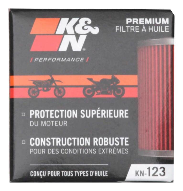 K&N Engineering KN-123 Premium Powersports Oil Filter for Kawasaki Mojave and Lakota
