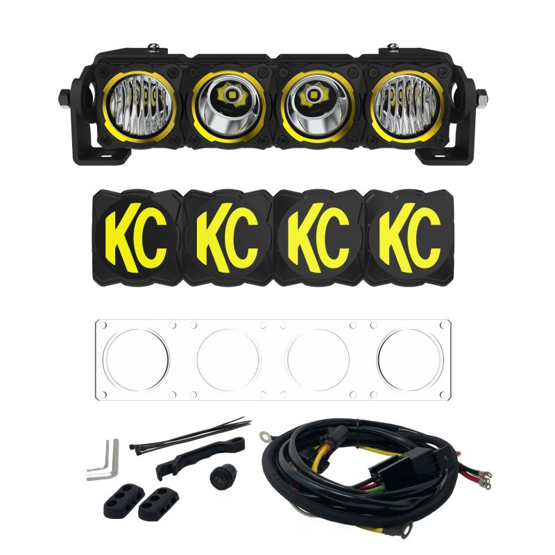 KC HiLiTES FLEX ERA LED 10-Inch Light Bar Master Kit, Part Number KCL291