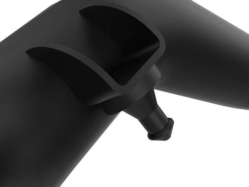 aFe BladeRunner 2.5-Inch Aluminum Hot Charge Pipe, Black, Part Number 46-20298-B, for 2017-2020 Ford F-150 Raptor 3.5L V6 EcoBoost