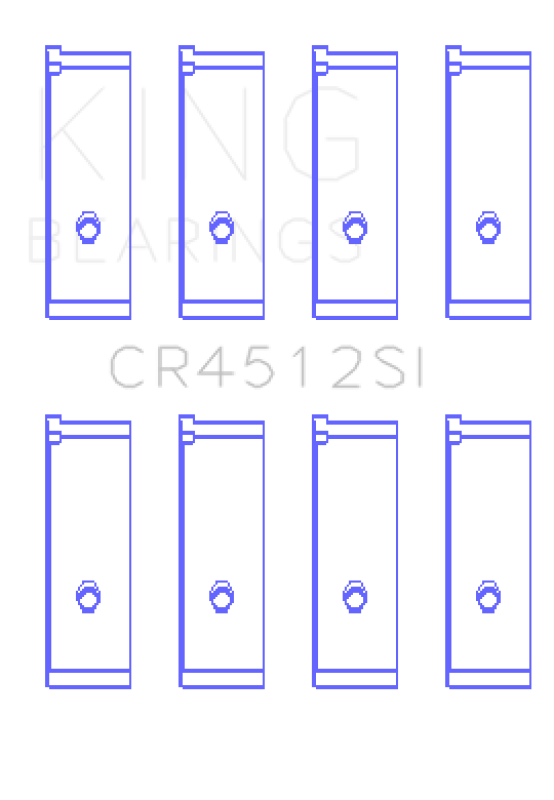 King Engine Bearings CR4512SI Honda D17A1/2 Standard Rod Bearing Set