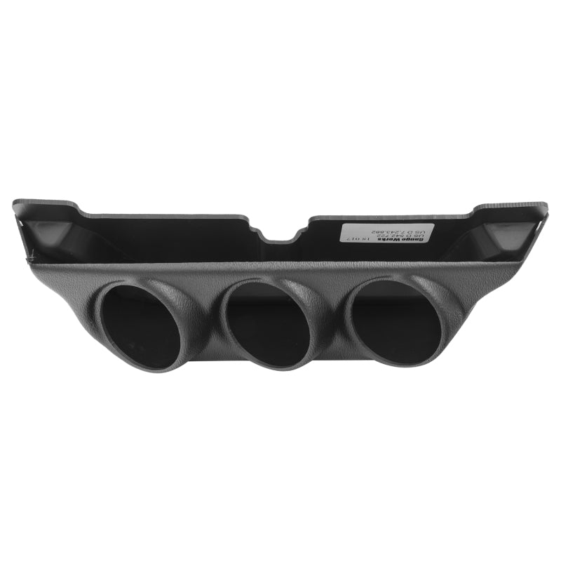 AutoMeter 18017 Black Triple Overhead Console Gauge Pod for 2003-2007 Dodge Ram and 1999-2007 Ford Super Duty
