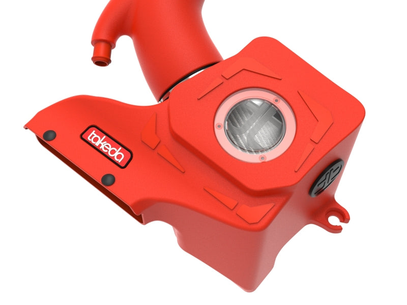 aFe Takeda Momentum Cold Air Intake System with Pro DRY S Filter for 2019-2022 Hyundai Veloster N 2.0L Turbo, Red - Part Number 56-70021DR