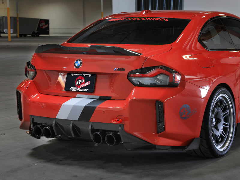 aFe Control Front and Rear Tow Hook for 2023-2026 BMW M2 G87, Red