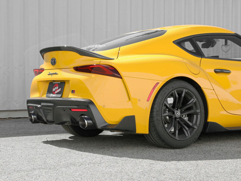 aFe POWER Takeda Cat-Back Exhaust System with Carbon Fiber Tips for 2021-2024 Toyota GR Supra 2.0L, Part Number 49-36050-C