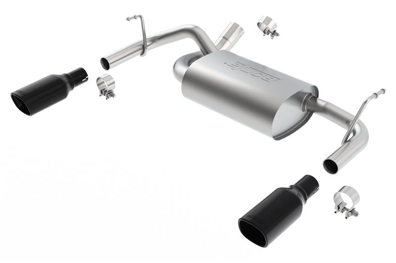 Borla 11834BC Touring Cat-Back Exhaust System for 2012-2018 Jeep Wrangler JK 3.6L V6