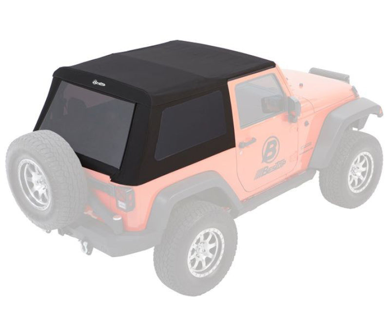 Bestop Trektop Glide Soft Top for Jeep Wrangler JK 2-Door (Black Diamond, Part #bes54922-35)