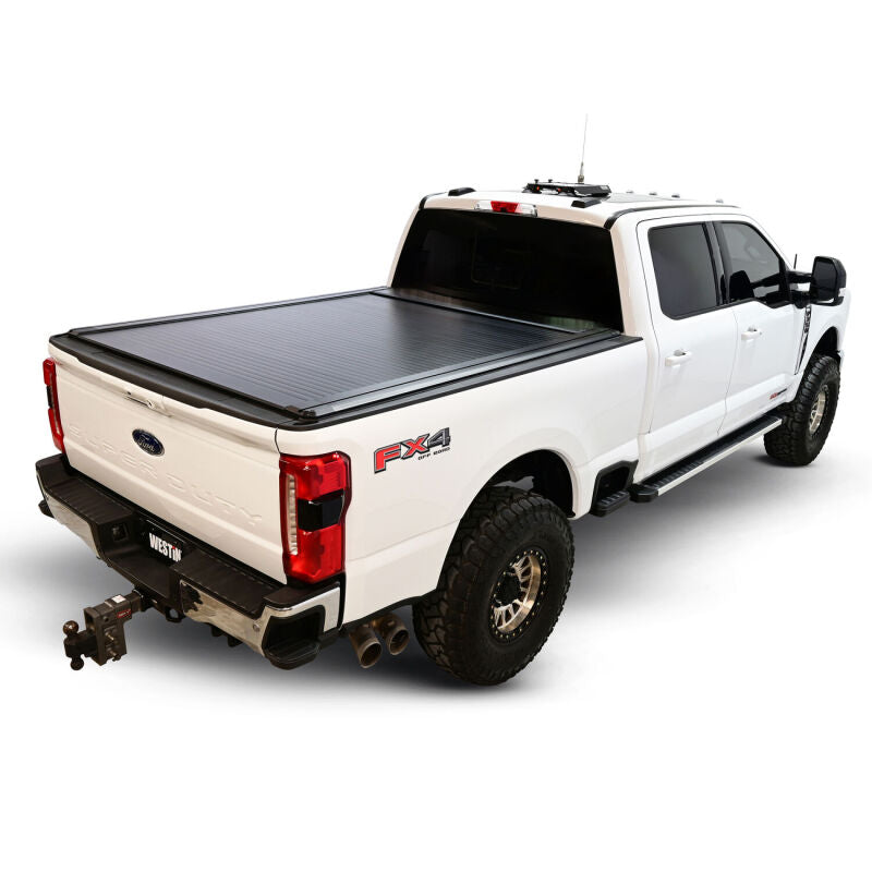 Westin 17-26 Ford F-250/F-350/F-450/F-550 Super Duty 6ft 10in Bed Manual Retractable Tonneau Cover - Black