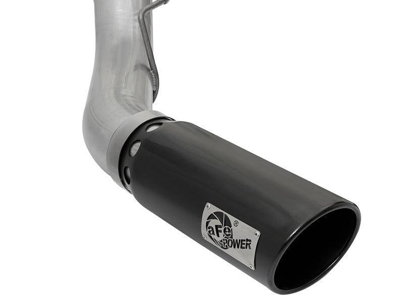 aFe ATLAS 5-Inch DPF-Back Aluminized Steel Exhaust System with Black Tip, Part Number 49-03090-B