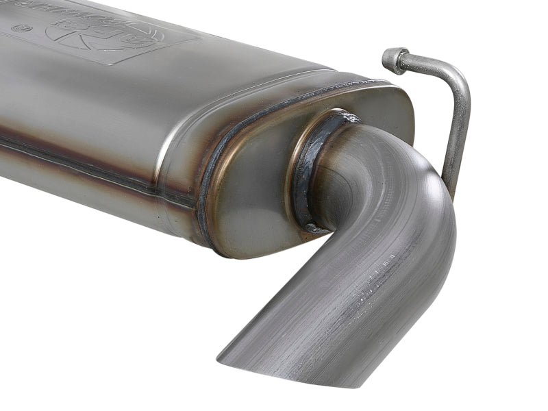 aFe MACH Force-Xp Hi-Tuck Axle-Back Exhaust System, 409 Stainless Steel, Part 49-48080 for 2018-2026 Jeep Wrangler JL 2.0L and 3.6L