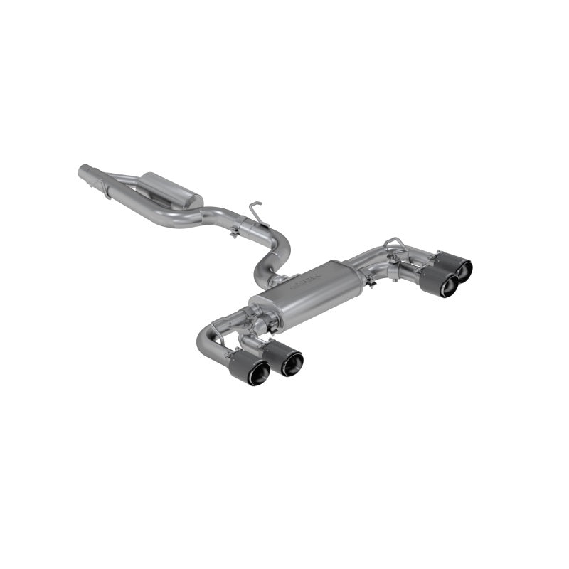 MBRP Armor Pro 3-Inch Cat-Back Exhaust with Quad Carbon Fiber Tips for 2015-2019 Volkswagen Golf R