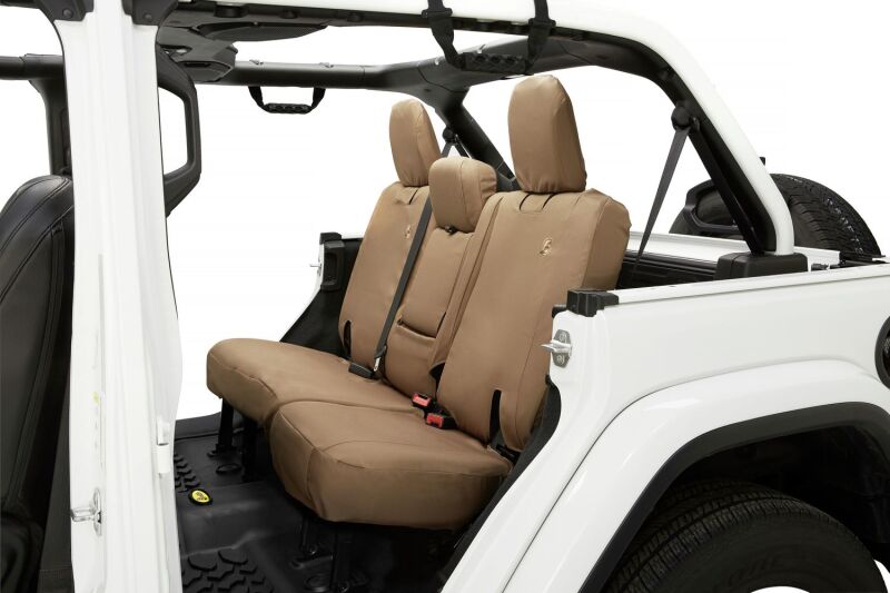 Bestop Jeep Wrangler JL 2018-2023 Rear Seat Cover Without Fold-Down Arm Rest - Tan