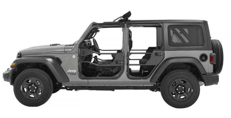 Bestop 20-26 Jeep Gladiator / 18-26 Wrangler JL Rear Element Doors in Matte Black