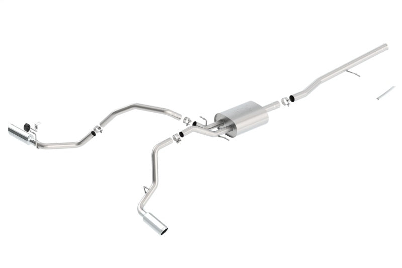 Borla 140546 ATAK Cat-Back Exhaust System for 2014-2018 Chevrolet Silverado 1500 and GMC Sierra 1500 5.3L V8