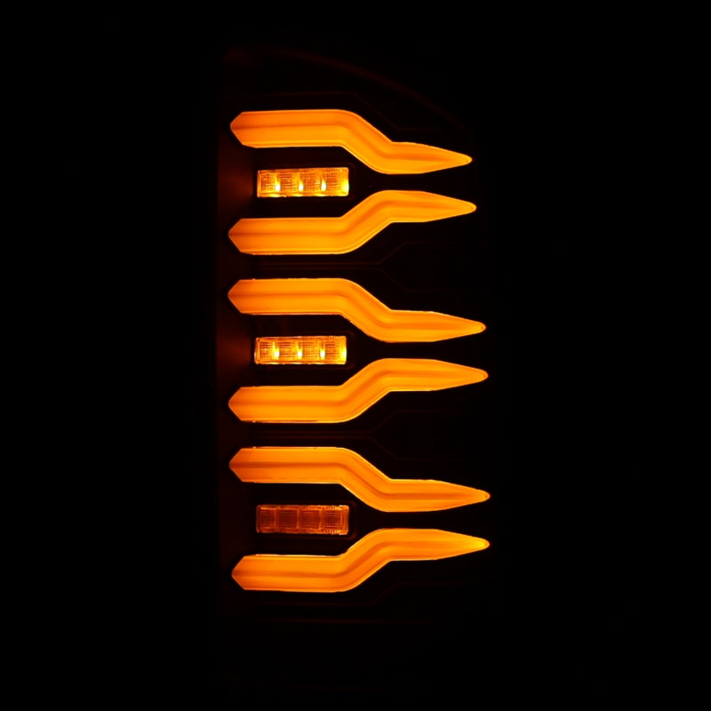AlphaRex Luxx-Series LED Tail Lights for 2002-2006 Dodge Ram 1500 and 2003-2006 Ram 2500/3500, Black, ARX641010