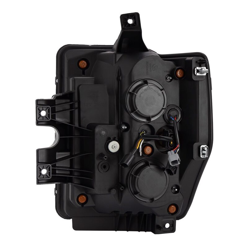 AlphaRex LUXX-Series LED Projector Headlights for 2008-2010 Ford F-250–F-550 Super Duty, Black Housing, ARX880312
