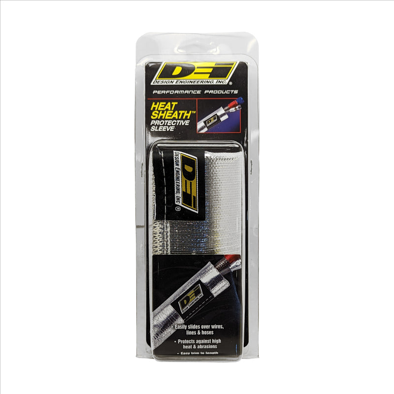 DEI Heat Sheath 1-1/2in I.D. x 3ft - Aluminized Sleeving- Sewn Edge