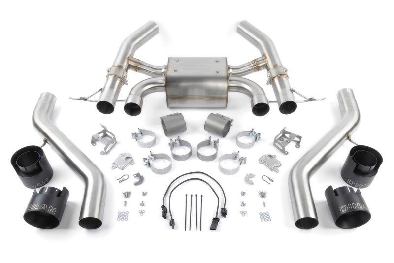 Dinan 23-26 BMW M2 G87 Valved Axleback Exhaust System with Black Tips