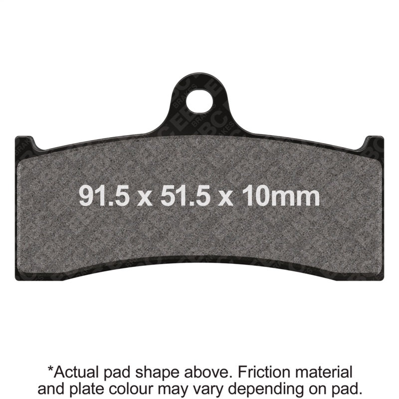 EBC Powersports FA249 Organic Front Brake Pads for Beringer 6-Piston Calipers